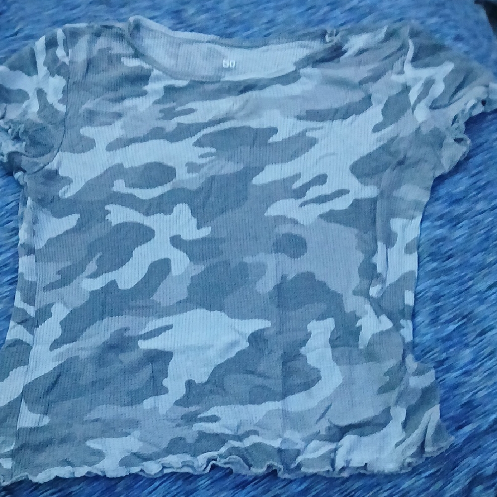 SO Gray Camo Short Sleeve Tee